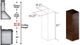ZLINE 61" Walnut Island Hood Extension-1