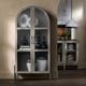 Crestview Collection Finnley Brown Curio Cabinet-1