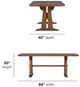 Flexsteel® Lincoln Walnut Rectangular Dining Table-2
