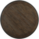 Homelegance® Asher Antique White Round Dining Table with Brown Top -3