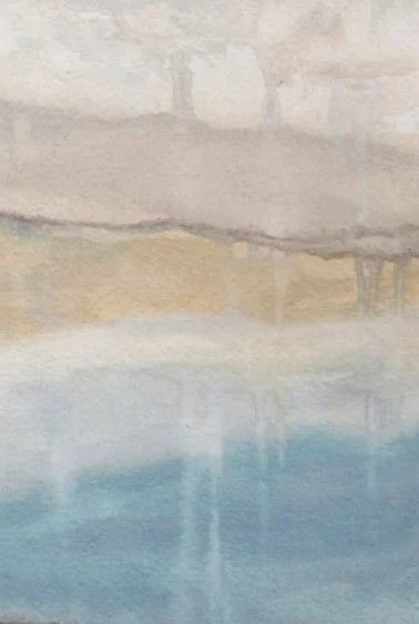 Stylecraft Fog Abstract II Blue/Gray/Off-White Wall Art-1