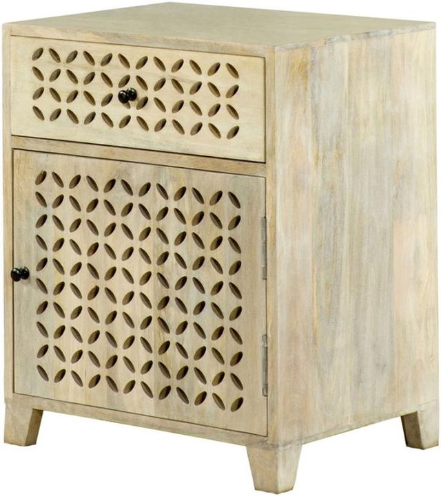 Coaster® August White Washed Accent Cabinet-0