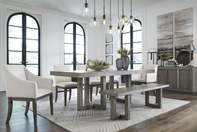 Benchcraft® Anibecca Gray/Off White Dining Side Chair-2