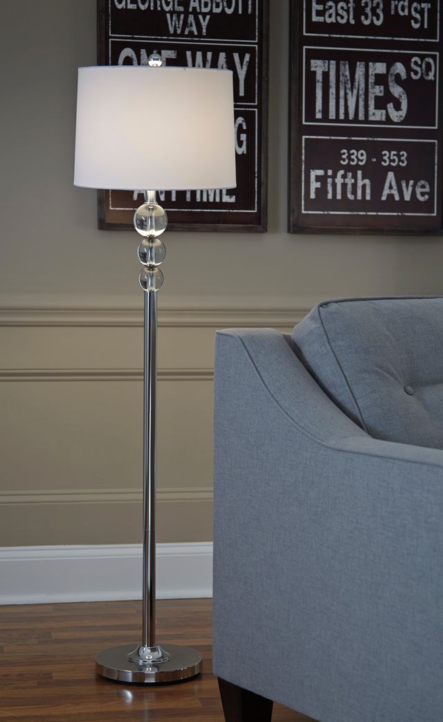 Signature Design by Ashley® Joaquin Chrome Floor Lamp-2