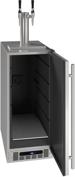 U-Line® 3.6 Cu. Ft. Stainless Steel Beer Cooler/Kegerator-1