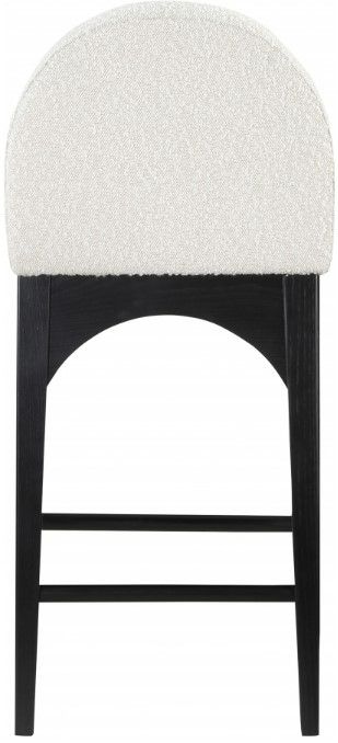 Meridian Furniture Waldorf Cream/Black Counter Stool-3