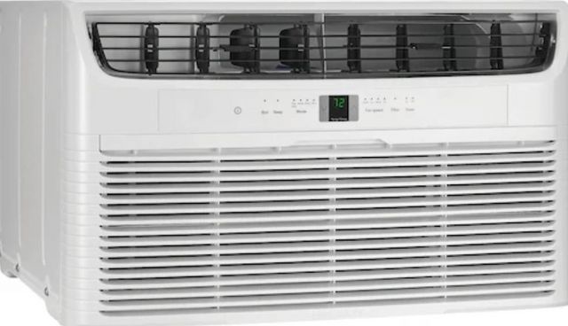 Frigidaire® 10,000 BTU White Built-In Room Air Conditioner with Supplemental Heat-0