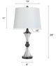 StyleCraft Clear Black Nickle Table Lamp -5