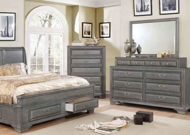 Mazin Furniture Milton Gray Mirror-2