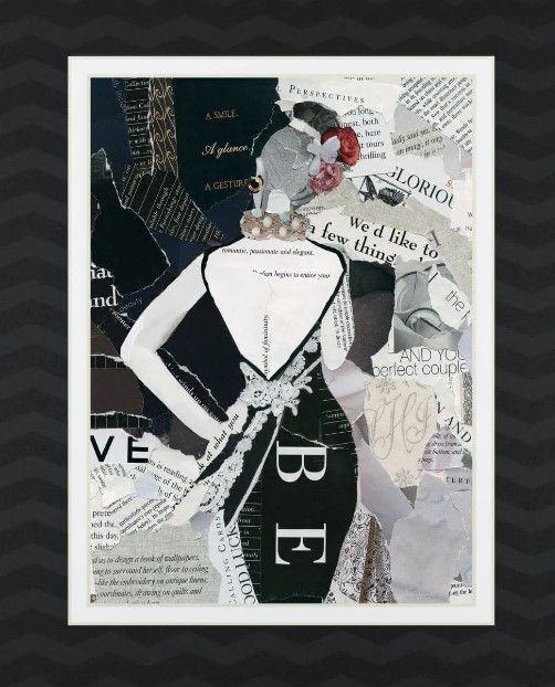 Classy Art Fashion Mosaic II by Carol Robinson Framed Wall Art-2