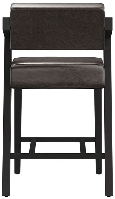 HH2 Home Snyder Black/Charcoal Gray Counter Height Stool-4