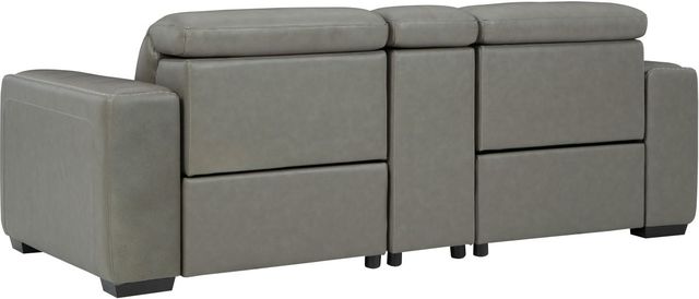 Signature Design by Ashley® Correze 3-Piece Gray Power Reclining Sectional with Console-2