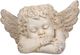 A & B Home Aged Off-White Sleeping Cherub Planter-1