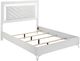 Coaster® Cassia White High Gloss Eastern King Panel Bed-0