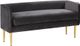 Meridian Furniture Audrey Grey Velvet Accent Bench -0