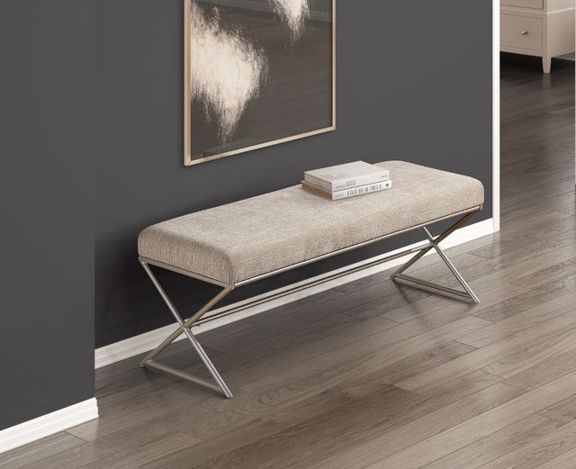Homelegance® Wexley Champagne/Taupe Bench-2