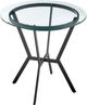 Armen Living Naomi and Lorin 3-Piece Black/Clear/Gray Counter Dining Set-4