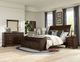Vaughan-Bassett Laurel Tobacco King Poster Bed With Storage Bench-4