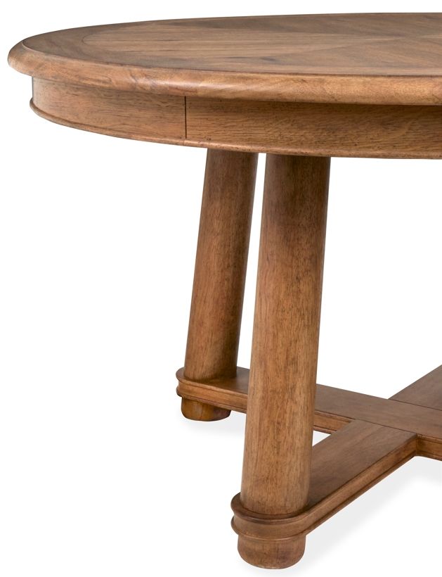 Magnussen Home® Woodward Dark Clove Brown Round Dining Table-4