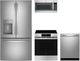 GE® 4 Piece Stainless Steel Electric Kitchen Package-0