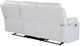 Global Furniture USA U6026 Blanche White Manual Reclining Sofa with LED-3