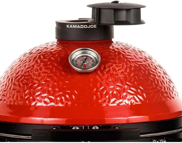 Kamado Joe® Big Joe® ll 50" Red Freestanding Charcoal Grill-4