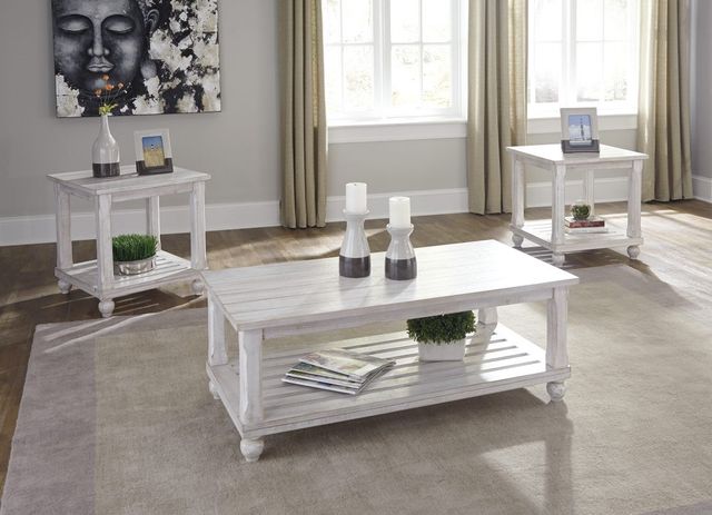 Signature Design by Ashley® Cloudhurst 3-Piece White Occasional Table Set-2