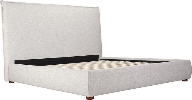 Moe's Home Collection Luzon Light Grey Tall Headboard Queen Bed-0
