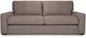 Decor-Rest® Furniture LTD 3786 Beige Leather Sofa-0