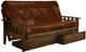 Kodiak Furniture Tucson Oregon Trail Saddle/Rustic Walnut Full Storage Futon with Mattress-0