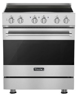 front view of the Viking® 3 Series 30" Stainless Steel Induction Range