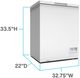 Avanti® 7.0 Cu. Ft. White Chest Freezer-4