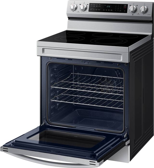 Samsung 30" Fingerprint Resistant Stainless Steel Smart Freestanding Electric Range-4