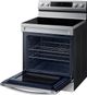 Samsung 30" Fingerprint Resistant Stainless Steel Smart Freestanding Electric Range with No Preheat Air Fry and Convection-3