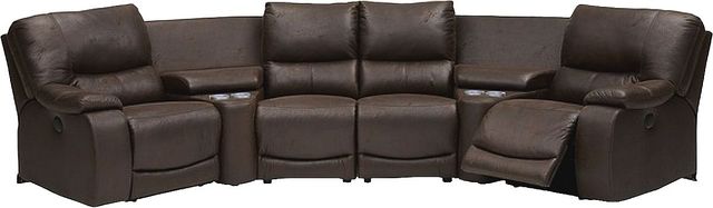 Palliser® Furniture Customizable Norwood 4-Piece Power Reclining Sectional with Console-0