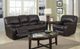 Titus Furniture Chocolate Recliner Sofa-1