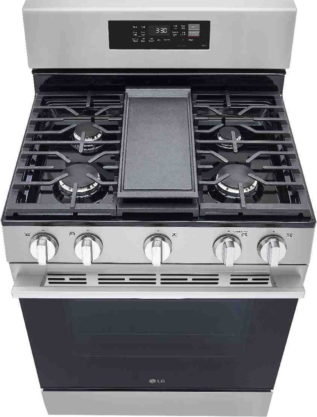 LG 30" Stainless Steel ProBake Convection® Smart Freestanding Gas Range-2