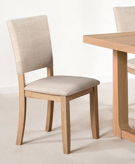 Furniture of America® Sauro 4-Piece Natural Upholstered Side Chair-0