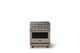Viking® 5 Series 30" Nantucket Pro Style Electric Range with Brushed Brass Trim-0