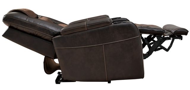 Signature Design by Ashley® Composer Brown Power Recliner with Adjustable Headrest-1