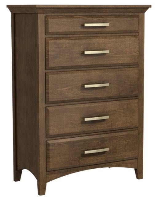 Country View Woodworking Windham 40'' Brown Maple Chest-0