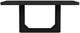 Elements International Rosalie Black 72" Dining Table-3
