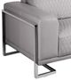 Michael Amini® Mia Bella Light Gray/Stainless Steel Loveseat-2