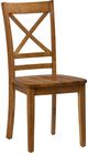 Jofran Inc. Simplicity Honey X-Back Side Chair-0
