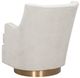 Fairfield® Customizable Libby Langdon Trident Swivel Chair with Bright Brass-2