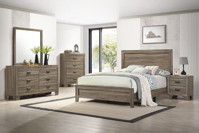 Crown Mark Millie Brown King Panel Bed-1