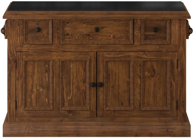 HH2 Home Tuscan Retreat Brown Kitchen Island-1