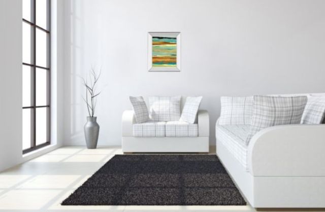 Classy Art Terra Firma I by Maria Donovan Mirror Framed Wall Art-3