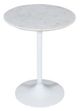 Jofran Inc. Global Archive Camille 2-Piece Marble Top Nesting Table Set with White Base-4