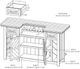 International Furniture Direct Dutton Brown Bar-2